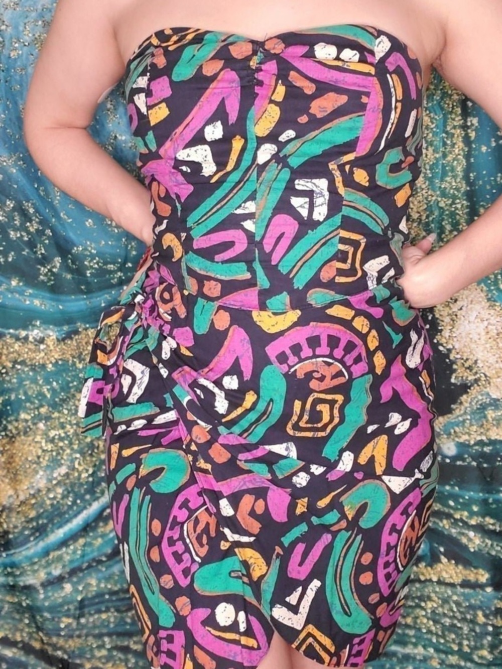 Vintage strapless dress